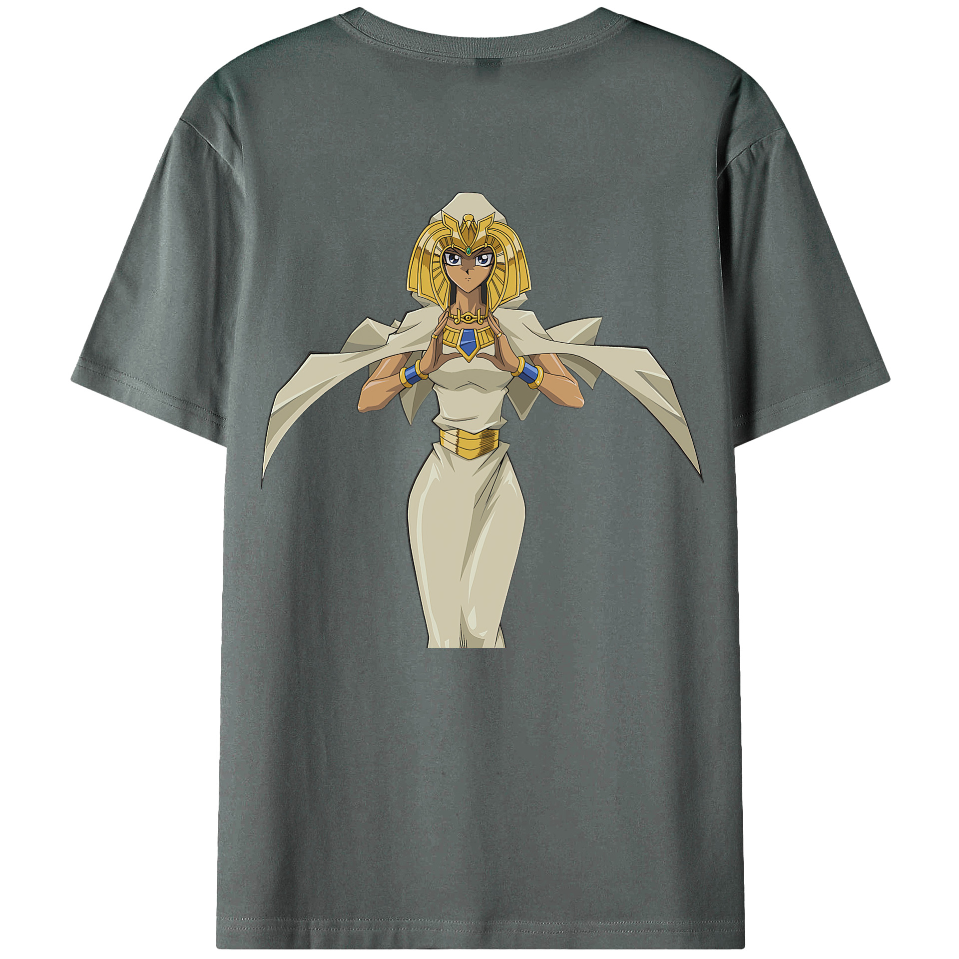 （画像用） 遊☆戯☆王 Yu-Gi-Oh! 綿100％ メンズ半袖Tシャツ（バックプリント） 通気性